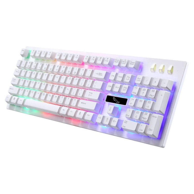 ZGB G20 104 Keys USB Wired Mechanical Feel Glowing Computer Keyboard Gaming Keyboard(White) - Wired Keyboard by buy2fix | Online Shopping UK | buy2fix