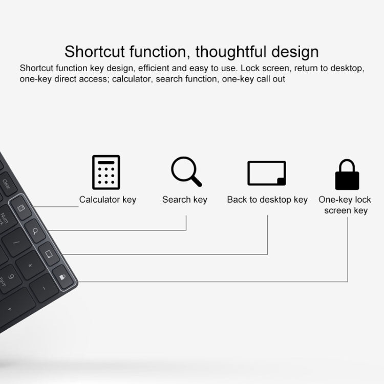 Original Huawei Ultra-thin Wired Keyboard (Black) - Wired Keyboard by Huawei | Online Shopping UK | buy2fix