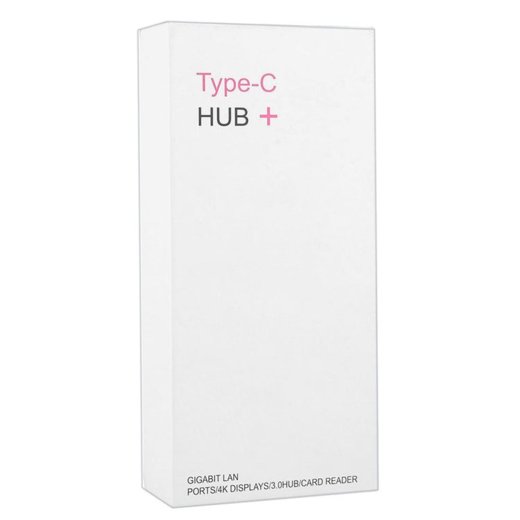 8 in 1 Hub Type-C HUB+ USB-C / Type-C to USB-C / Type-C & HDMI & SD & TF & 2 USB & VGA & Rj45 Adapter - Audio Adapter by buy2fix | Online Shopping UK | buy2fix