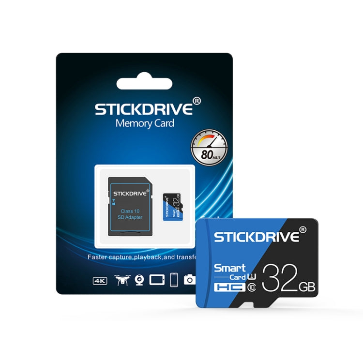 STICKDRIVE 32GB High Speed U1 Blue and Black TF(Micro SD) Memory Card - Micro SD Card by STICKDRIVE | Online Shopping UK | buy2fix