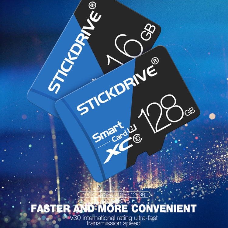 STICKDRIVE 32GB High Speed U1 Blue and Black TF(Micro SD) Memory Card - Micro SD Card by STICKDRIVE | Online Shopping UK | buy2fix