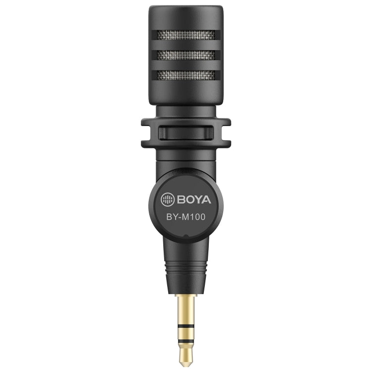 BOYA BY-M100 3.5mm Interface Mini Omnidirectional Condenser Microphone, Suitable for SLR Cameras - Consumer Electronics by BOYA | Online Shopping UK | buy2fix