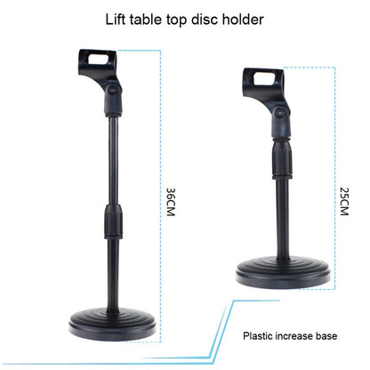 Z01 Desktop Extendable Round Base Microphone Stand Holder Mic Boom Clip, For Studio Recording, Live Broadcast, Live Show, KTV, etc. - Consumer Electronics by buy2fix | Online Shopping UK | buy2fix