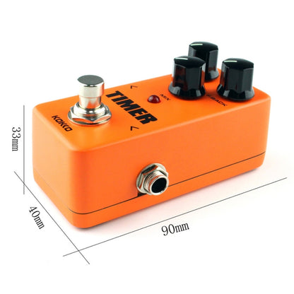 KOKKO FDD2 Mini Electric Guitar  Digital Delay Effects Pedal Timer(Orange) - Guitar Tuner Accessories by KOKKO | Online Shopping UK | buy2fix