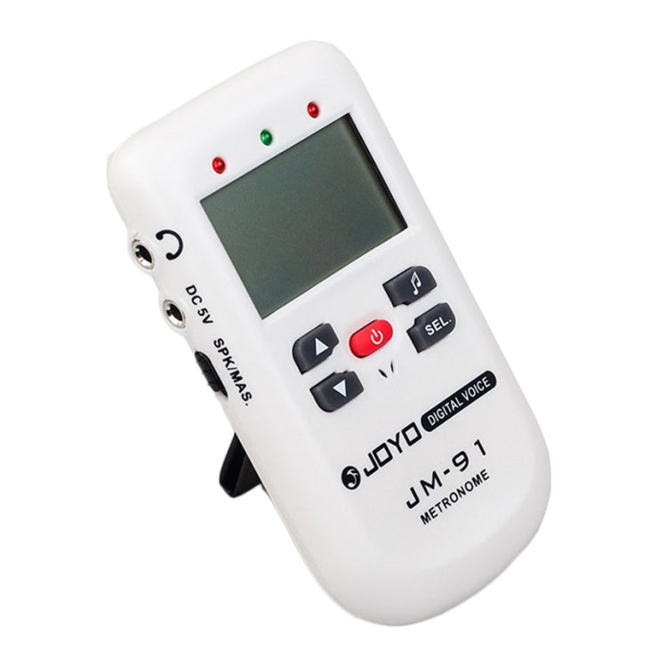 JOYO JM-91 Mini Portable Multi-functional Vocal Metronome Electronic Digital Metronome Tone Generator Tuner for Guitar Violin Ukulele(White) - Stringed Instruments by JOYO | Online Shopping UK | buy2fix