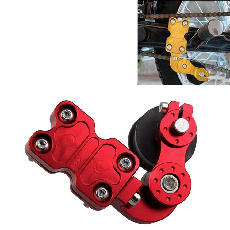 HC154 Motorcycle Modified Accessories Universal Aluminum Alloy Chain Adjuster(Red) - In Car by buy2fix | Online Shopping UK | buy2fix