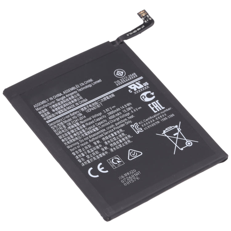 4000mAh HQ-70N for Samsung Galaxy A11 SM-A115 Li-ion Battery Replacement - For Samsung by buy2fix | Online Shopping UK | buy2fix