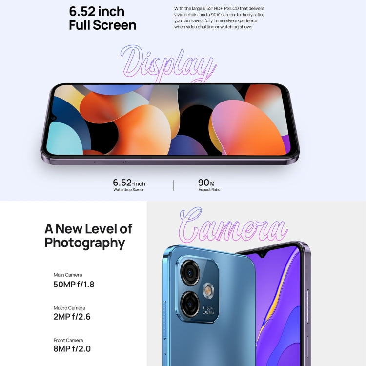 Ulefone Note 16 Pro, 8GB+256GB, Dual Back Cameras, Face ID & Side Fingerprint Identification, 4400mAh Battery, 6.52 inch Android 13 Unisoc T606 Octa Core up to 1.6GHz, Network: 4G, Dual SIM, OTG (Black) - Ulefone by Ulefone | Online Shopping UK | buy2fix