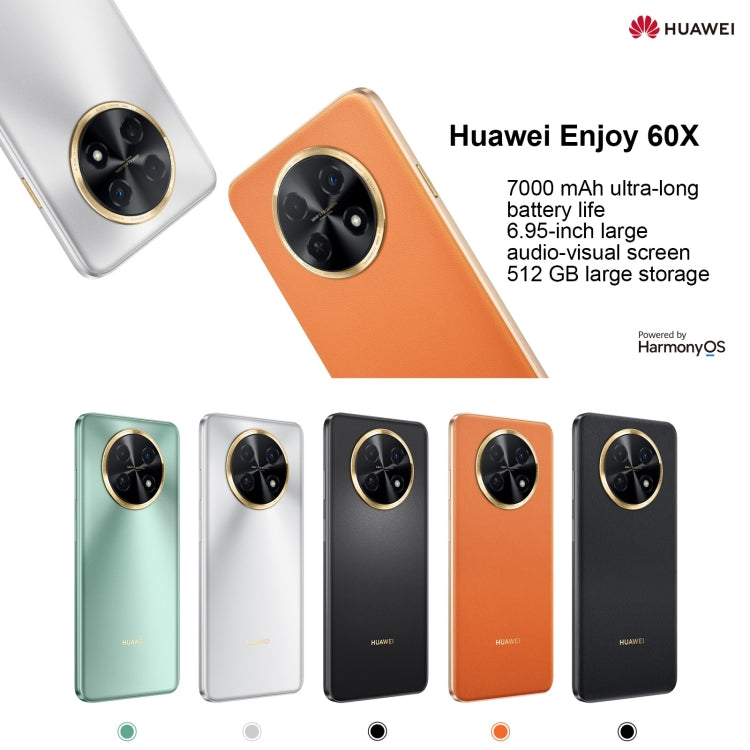 Huawei Enjoy 60X 128GB STG-AL00, China Version, Dual Back Cameras, Side Fingerprint Identification, 7000mAh Battery, 6.95 inch HarmonyOS 3.0 Qualcomm Snapdragon 680 Octa Core 2.4GHz, Network: 4G, OTG, NFC, Not Support Google Play(Silver) - Huawei Mate & P by Huawei | Online Shopping UK | buy2fix