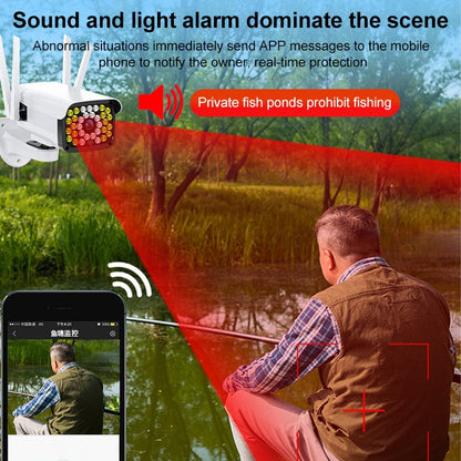 Difang DF-36Q Outdoor HD Surveillance IP Camera, Support Voice Intercom & Night Vision & Human Figure Detection & TF Card, WiFi + HD PTZ Rotation, EU Plug - Bullet Camera by Difang | Online Shopping UK | buy2fix