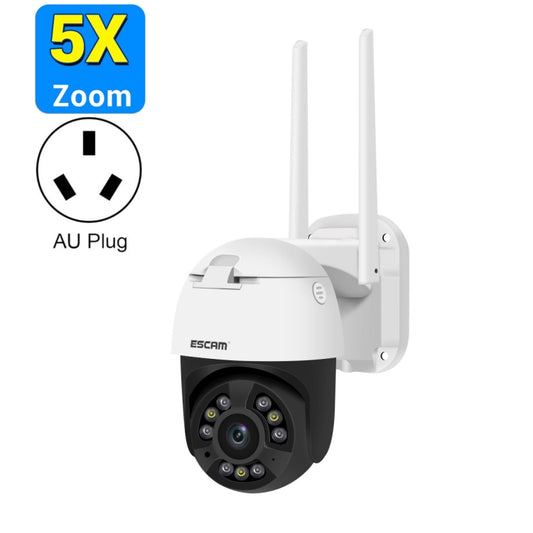 ESCAM QF558 5.0MP HD 5X Zoom Wireless IP Camera, Support Humanoid Detection, Night Vision, Two Way Audio, TF Card, AU Plug - Security by ESCAM | Online Shopping UK | buy2fix