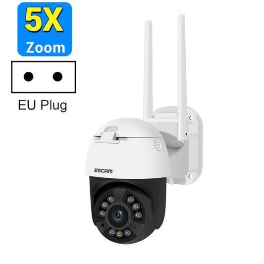 ESCAM QF558 5.0MP HD 5X Zoom Wireless IP Camera, Support Humanoid Detection, Night Vision, Two Way Audio, TF Card, EU Plug - Security by ESCAM | Online Shopping UK | buy2fix