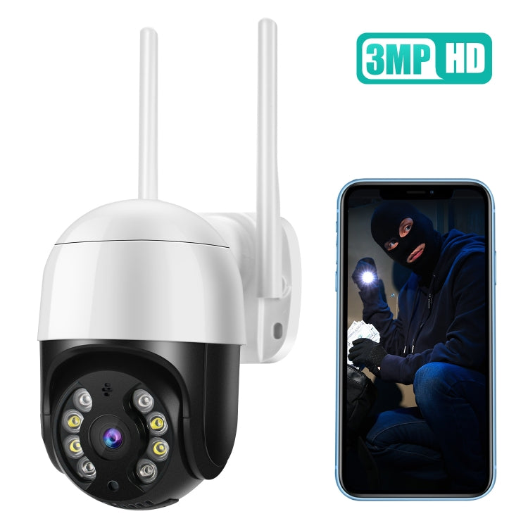 QX29 3.0MP HD WiFi IP Camera, Support Night Vision & Motion Detection & Two Way Audio & TF Card, EU Plug - Security by buy2fix | Online Shopping UK | buy2fix