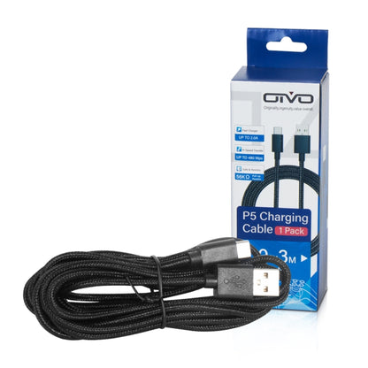 OIVO IV-P5229 3m 1A USB Type-C Charging Data Cable for PS5 / Switch Pro / Xbox Series - Toys & Hobbies by OIVO | Online Shopping UK | buy2fix