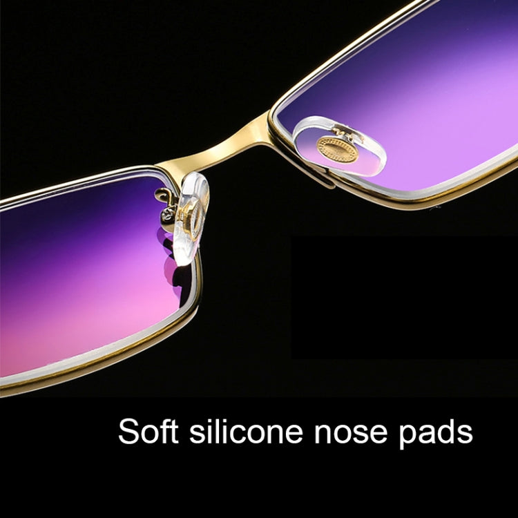 Dual-purpose Photochromic Presbyopic Glasses, +1.00D(Gold) - Presbyopic Glasses by buy2fix | Online Shopping UK | buy2fix