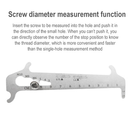 BIKERSAY BT035S Bicycle Chain Wear Checker MTB Chains Gauge Measurement Ruler Repair Tool - Outdoor & Sports by BIKERSAY | Online Shopping UK | buy2fix