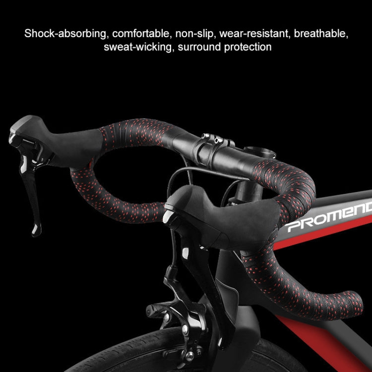 PROMEND GR-082 1 Pair Two-color Antiskid Bicycle Grips Tape (Black Red) - Outdoor & Sports by PROMEND | Online Shopping UK | buy2fix