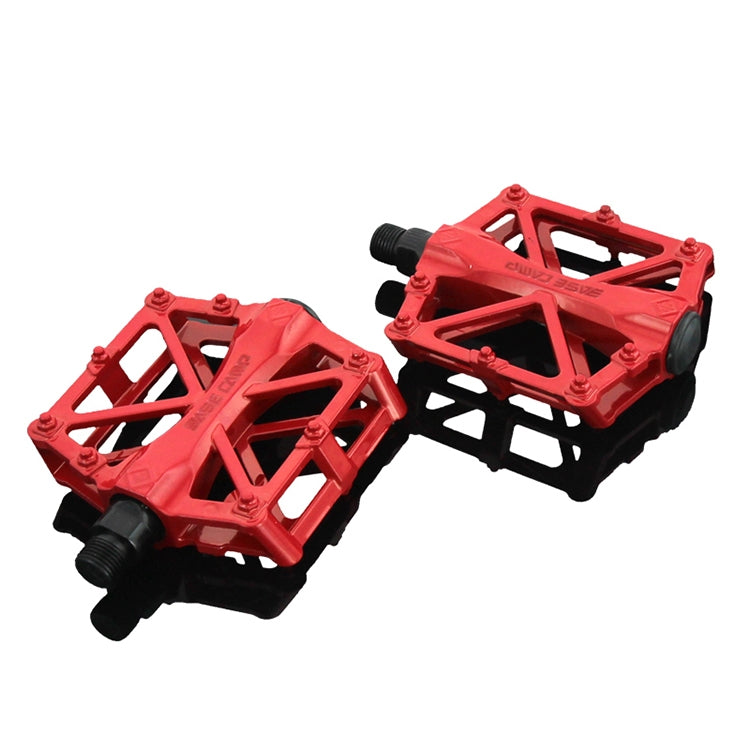 BaseCamp BC-671 Aluminum Alloy Pedal Non-slip Comfortable Bicycle Pedal (Red) - Outdoor & Sports by buy2fix | Online Shopping UK | buy2fix