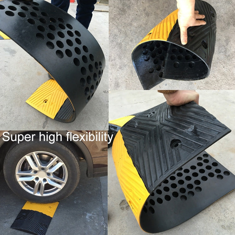 Trapezoidal Film Herringbone Rubber Speed Bump, Size: 100x35x5cm - Speed Bumps by buy2fix | Online Shopping UK | buy2fix