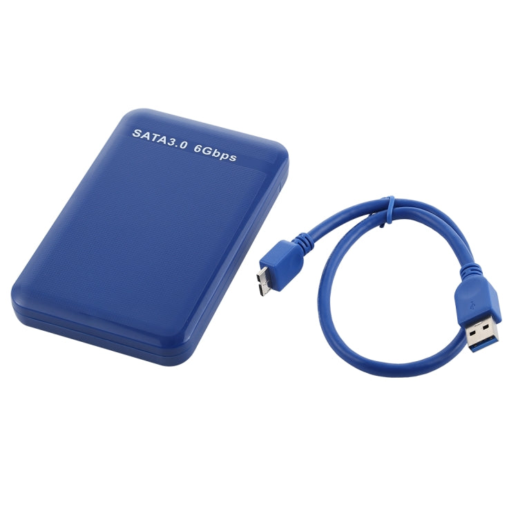 2.5 inch HDD Enclosure 6Gbps SATA 3.0 to USB 3.0 Hard Disk Drive Box External Case(Blue) - HDD Enclosure by buy2fix | Online Shopping UK | buy2fix