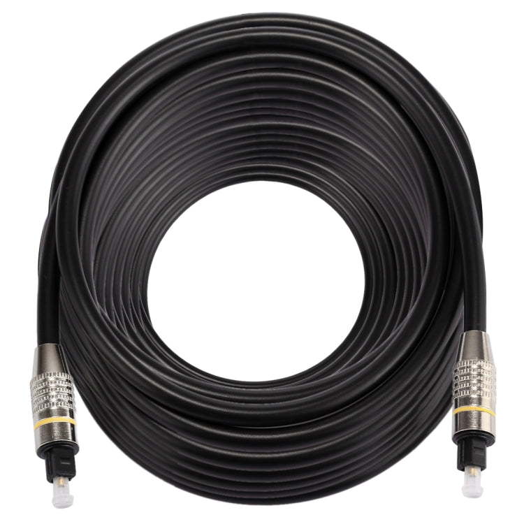 25m OD6.0mm Nickel Plated Metal Head Toslink Male to Male Digital Optical Audio Cable - Audio Optical Cables by buy2fix | Online Shopping UK | buy2fix