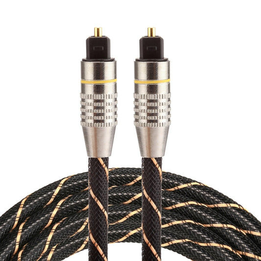 1.5m OD6.0mm Gold Plated Metal Head Woven Net Line Toslink Male to Male Digital Optical Audio Cable -  by buy2fix | Online Shopping UK | buy2fix