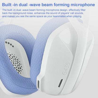 Logitech G435 Wireless Bluetooth Dual Mode Gaming Headset (White) - Multimedia Headset by Logitech | Online Shopping UK | buy2fix