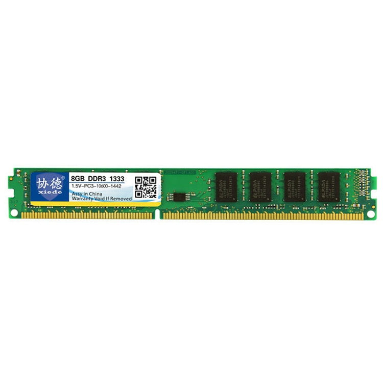 XIEDE X032 DDR3 1333MHz 8GB 1.5V General Full Compatibility Memory RAM Module for Desktop PC - RAMs by XIEDE | Online Shopping UK | buy2fix