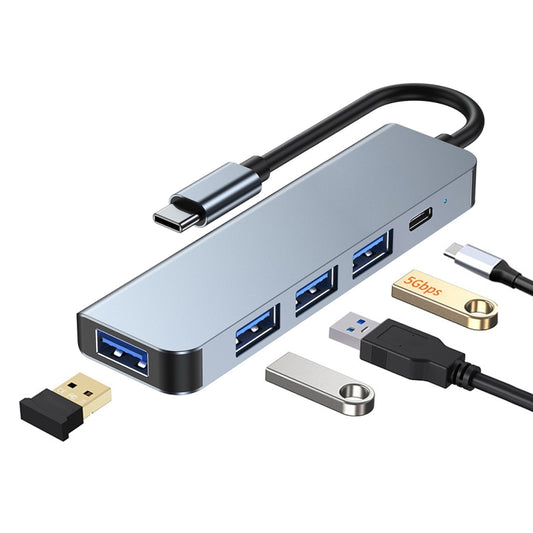 BYL-2301 5 in 1 USB-C / Type-C to USB Multifunctional Docking Station HUB Adapter - Computer & Networking by buy2fix | Online Shopping UK | buy2fix