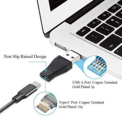 USB 3.0 Male to USB-C / Type-C 3.1 Female Connector Adapter - Computer & Networking by buy2fix | Online Shopping UK | buy2fix