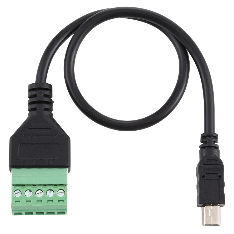 Mini 5 Pin Male to 5 Pin Pluggable Terminals Solder-free USB Connector Solderless Connection Adapter Cable, Length: 30cm -  by buy2fix | Online Shopping UK | buy2fix