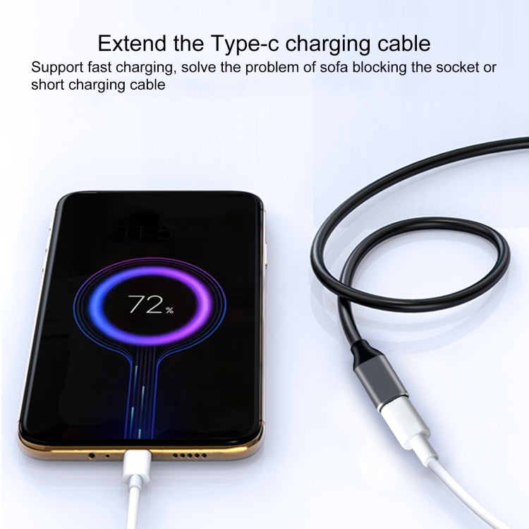 USB-C / Type-C Male to USB-C / Type-C Female Adapter Cable, Cable Length: 50cm - Computer & Networking by buy2fix | Online Shopping UK | buy2fix