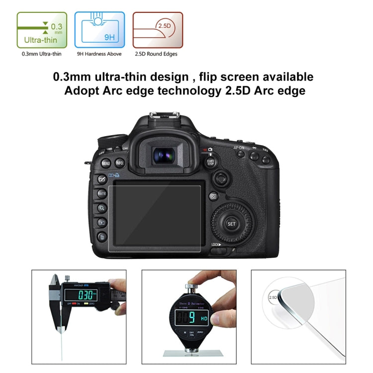 60 PCS PULUZ 2.5D Curved Edge 9H Surface Hardness Tempered Glass Screen Protector Kits for Canon 5D Mark IV / Mark III, Sony RX100 / A7M2 / A7R / A7R2, Nikon D3200 / D3300, Panasonic GH5, DMC-LX100 etc. - Camera Screen Guard by PULUZ | Online Shopping UK | buy2fix