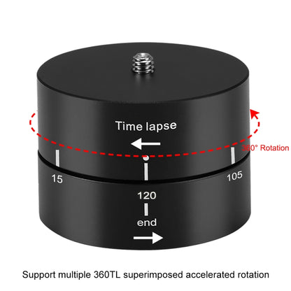 PULUZ 360 Degrees Panning Rotation 120 Minutes Time Lapse Stabilizer Tripod Head Adapter for GoPro HERO12 Black /11 Black /10 Black / 9 Black /8 Black / HERO7 /6 /5 /5 Session /4 Session /4 /3+ /3 /2 /1, Xiaoyi and Other Action Cameras - Tripod Heads by PULUZ | Online Shopping UK | buy2fix