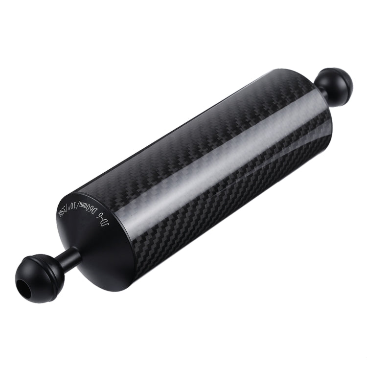 PULUZ 10.82 inch 27.5cm Length 60mm Diameter Dual Balls Carbon Fiber Floating Arm, Ball Diameter: 25mm, Buoyancy: 350g - Camera Accessories by PULUZ | Online Shopping UK | buy2fix