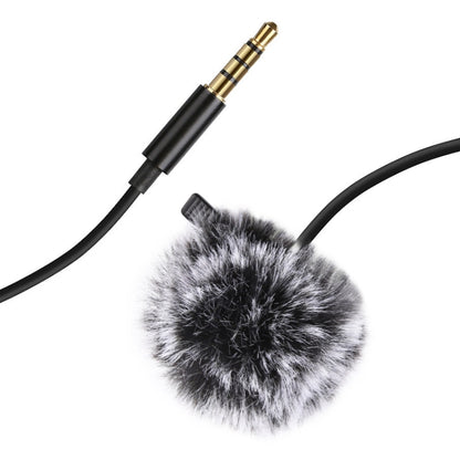 PULUZ 1.5m 3.5mm Jack Lavalier Wired Condenser Recording Microphone - Microphone by PULUZ | Online Shopping UK | buy2fix