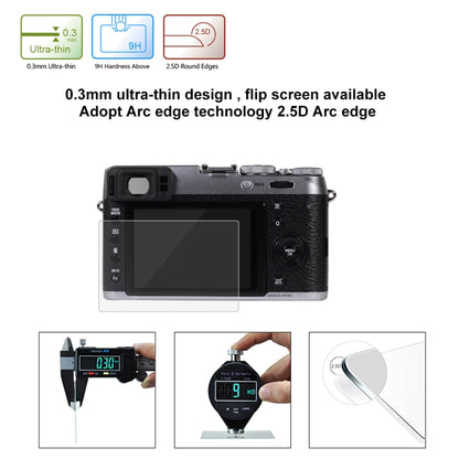 PULUZ 2.5D 9H Tempered Glass Film for Fujifilm X100T, Compatible with Fujifilm XE2 / XE2S / X100F - Camera Accessories by PULUZ | Online Shopping UK | buy2fix