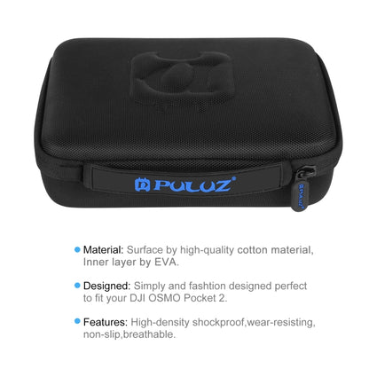 PULUZ Waterproof Carrying and Travel EVA Case for DJI OSMO Pocket 2, Size: 23x18x7cm(Black) - Case & Bags by PULUZ | Online Shopping UK | buy2fix