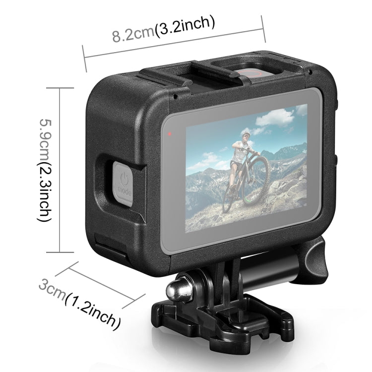 PULUZ Frame Expansion PA Cage with Side Interface Cover for Gopro Hero11 Black / HERO10 Black /9 Black(Black) - DJI & GoPro Accessories by PULUZ | Online Shopping UK | buy2fix