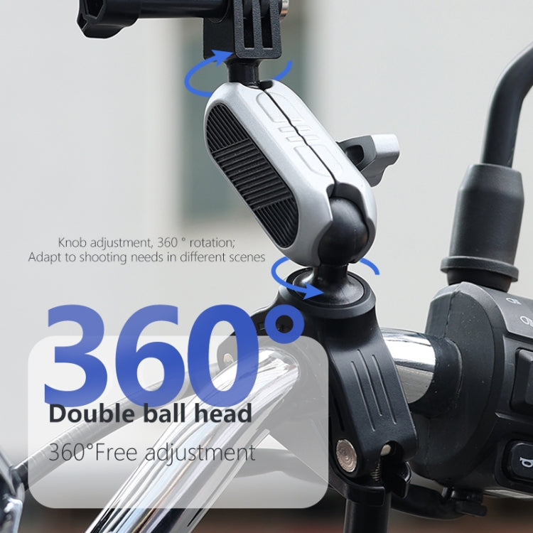 PULUZ Handlebar  Arm Mount with Phone Clamp & Mount Adapter & Long Screw - Helmet Mount by PULUZ | Online Shopping UK | buy2fix