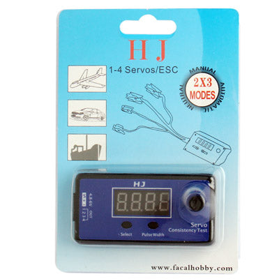 HJ Digital Servo Tester / ESC Consistency Tester for R/C Helicopter - Toys & Hobbies by buy2fix | Online Shopping UK | buy2fix