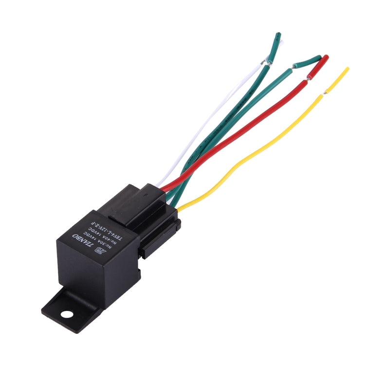Car Electric Relay, 12V 40A(Black) - In Car by buy2fix | Online Shopping UK | buy2fix