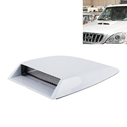 Car Turbo Style Air Intake Bonnet Scoop for Car Decoration(White) - Decorative Sticker by buy2fix | Online Shopping UK | buy2fix