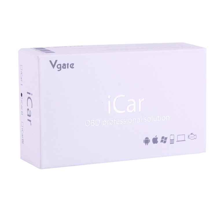 Vgate iCar3 Super Mini OBDII Bluetooth V3.0 Car Scanner Tool, Support Android OS, Support All OBDII Protocols(Black) - In Car by Vgate | Online Shopping UK | buy2fix
