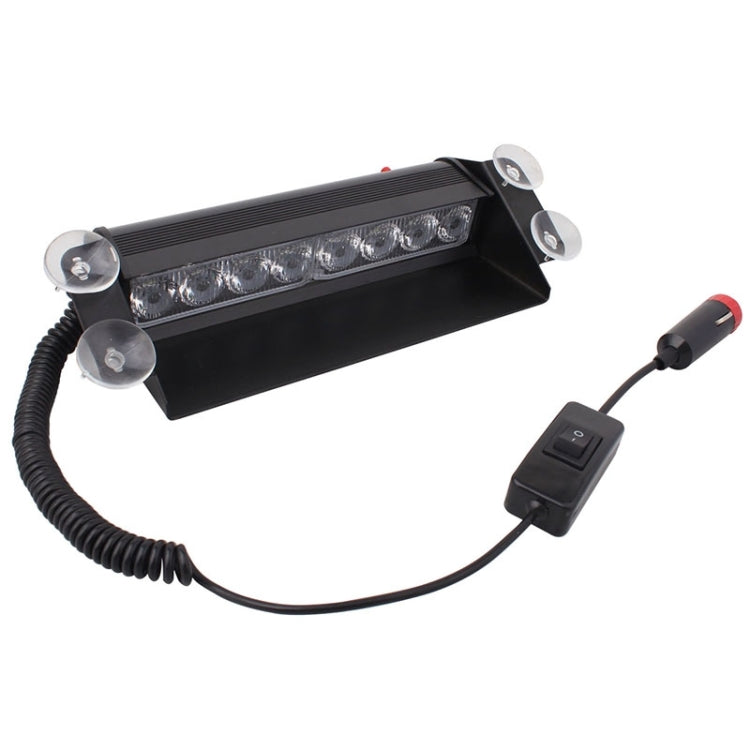 8W 800LM 8-LED White Light 3-Modes Adjustable Angle Car Strobe Flash Dash Emergency Light Warning Lamp with Suckers, DC 12V - In Car by buy2fix | Online Shopping UK | buy2fix