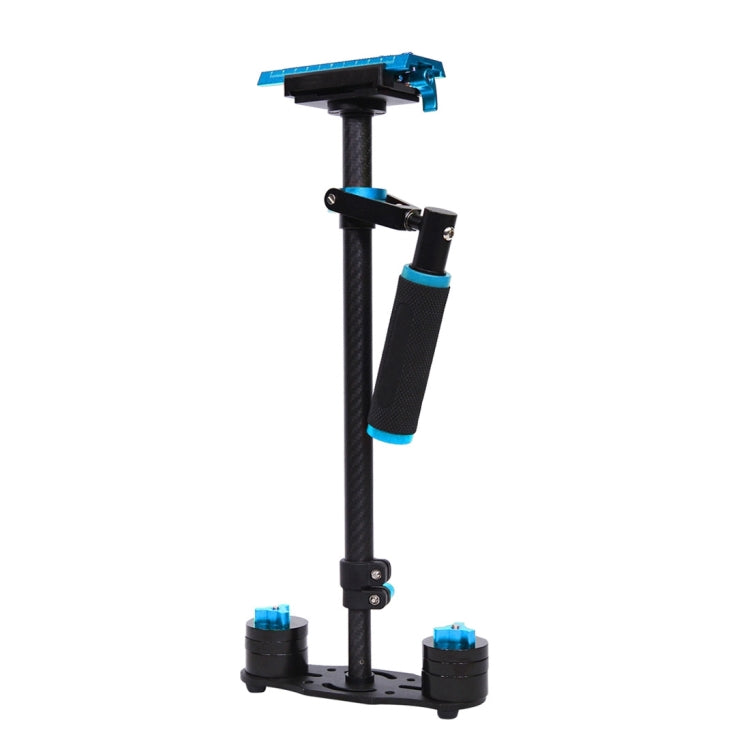 YELANGU 38.5-61cm Carbon Fiber Handheld Stabilizer for DSLR & DV Digital Video & Cameras, Capacity Range 0.5-3kg(Blue) - Camera Accessories by YELANGU | Online Shopping UK | buy2fix