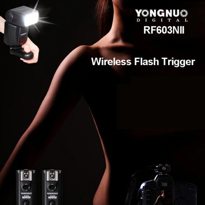 2 PCS YONGNUO RF603N II FSK 2.4GHz Wireless Flash Trigger with N1 Shutter Connecting Cable - Camera Accessories by YONGNUO | Online Shopping UK | buy2fix