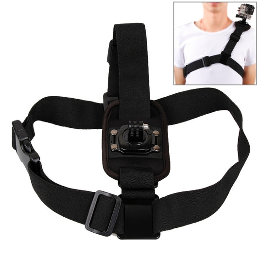 360 Degree Rotary Special Sports Single Shoulder DV Chest Belt for GoPro Hero11 Black / HERO10 Black / HERO9 Black / HERO8 Black / HERO7 /6 /5 /5 Session /4 Session /4 /3+ /3 /2 /1, Insta360 ONE R, DJI Osmo Action and Other Action Cameras(Black) - DJI & GoPro Accessories by buy2fix | Online Shopping UK | buy2fix