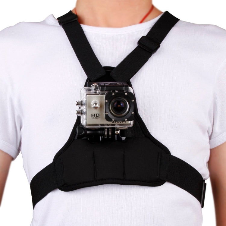 GP26-D Special Sports Shoulders DV Chest Belt for GoPro Hero11 Black / HERO10 Black / HERO9 Black / HERO8 Black / HERO7 /6 /5 /5 Session /4 Session /4 /3+ /3 /2 /1, Insta360 ONE R, DJI Osmo Action and Other Action Cameras(Black) - DJI & GoPro Accessories by buy2fix | Online Shopping UK | buy2fix