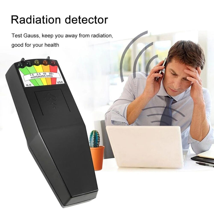 5-LED Electromagnetic Radiation Detector EMF Meter Tester - Consumer Electronics by buy2fix | Online Shopping UK | buy2fix